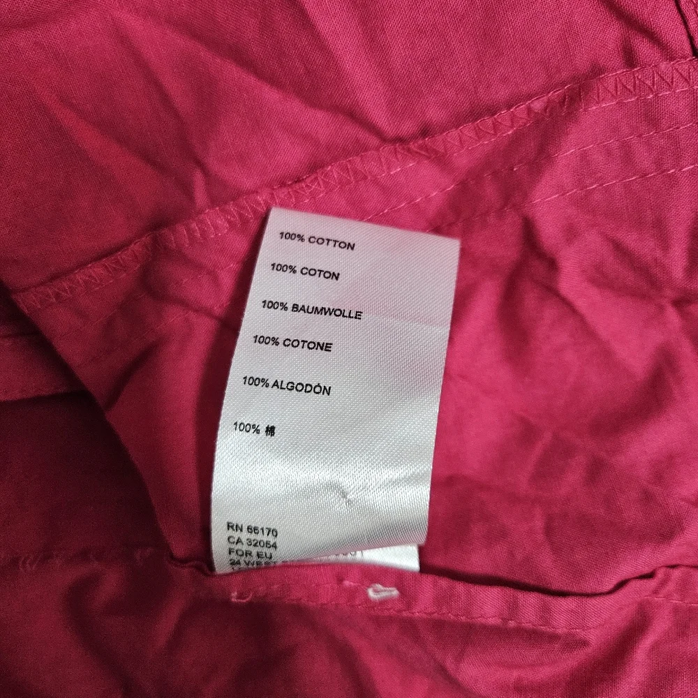 We The Free Remade Poplin Shirt in Pink Size Medium Oversized